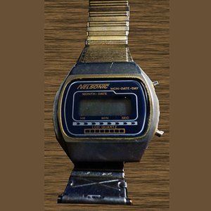Vintage Nelsonic LCD Quartz Wristwatch